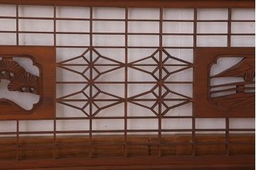 古民具・骨董　彫刻　組子　アンティークの欄間(2)