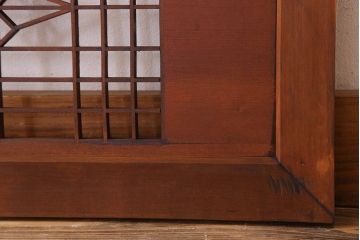 古民具・骨董　彫刻　組子　アンティークの欄間(2)