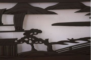 アンティーク雑貨　古民具・骨董　彫刻　アンティークの欄間(1)