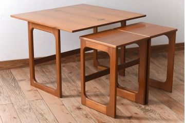 ヴィンテージ家具　北欧ビンテージ　A.H&Mackintosh(マッキントッシュ)　エクステンションネストテーブル