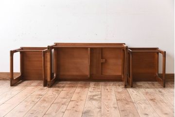 ヴィンテージ家具　北欧ビンテージ　A.H&Mackintosh(マッキントッシュ)　エクステンションネストテーブル