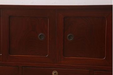 アンティーク家具　和製アンティーク　前面欅材の時代箪笥ローボード