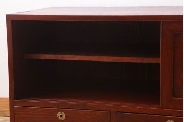 アンティーク家具　和製アンティーク　前面欅材の時代箪笥ローボード