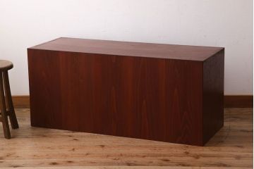 アンティーク家具　和製アンティーク　前面欅材の時代箪笥ローボード