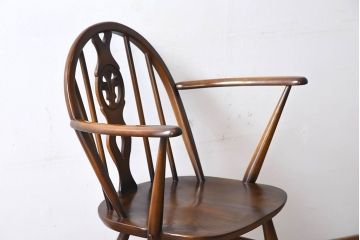 ヴィンテージ家具　イギリスビンテージ　アーコール　シスルバックアームチェア(1)