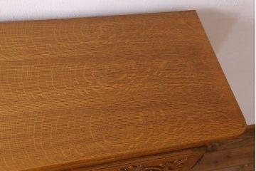 ヴィンテージ家具　フランスビンテージ　高級品　オーク材　キャビネット