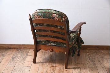 中古　飛騨産業　穂高　WINDSOR　キツツキマーク　1人掛けソファ(1)