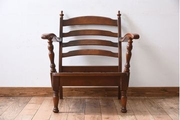 中古　飛騨産業　穂高　WINDSOR　キツツキマーク　1人掛けソファ(1)