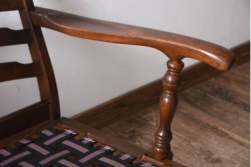 中古　飛騨産業　穂高　WINDSOR　キツツキマーク　1人掛けソファ(1)