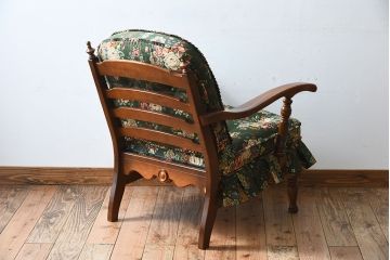 中古　飛騨産業　穂高　WINDSOR　キツツキマーク　1人掛けソファ(2)