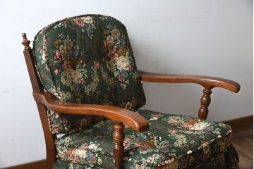 中古　飛騨産業　穂高　WINDSOR　キツツキマーク　1人掛けソファ(2)