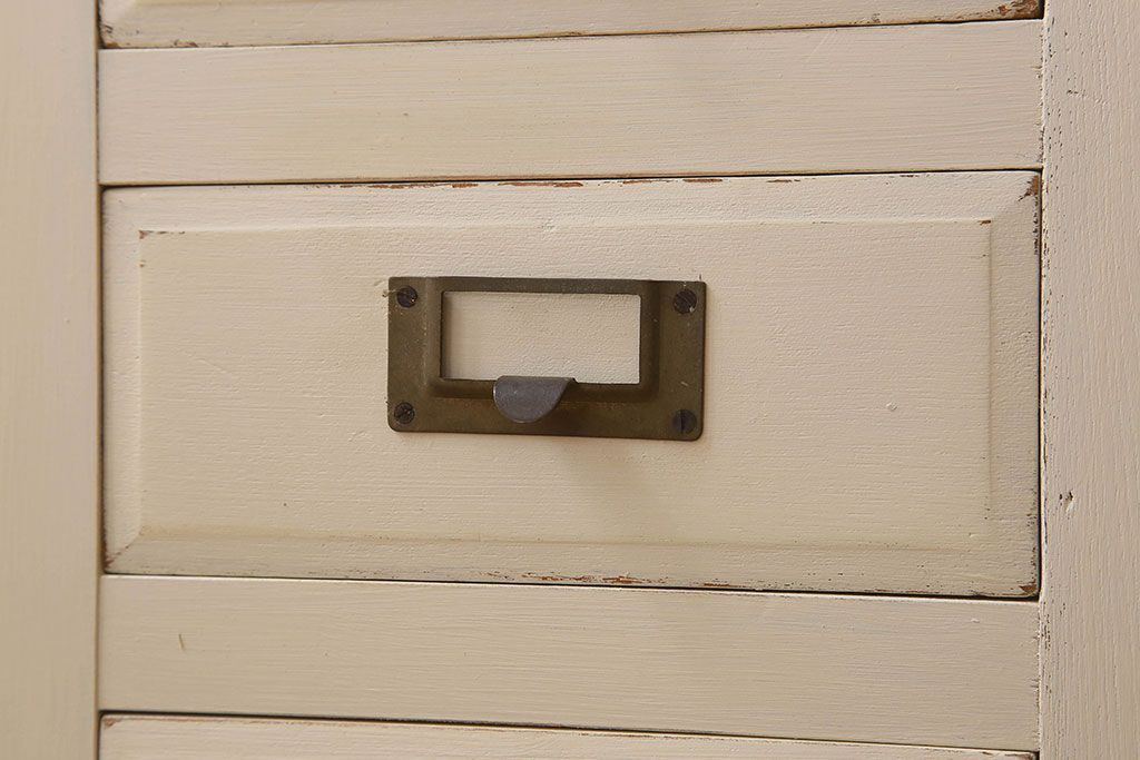 アンティーク家具　アンティークペイント　ネームプレート取っ手　サイドボード(チェスト・カウンター)