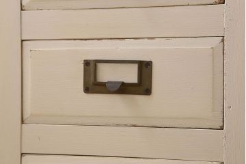 アンティーク家具　アンティークペイント　ネームプレート取っ手　サイドボード(チェスト・カウンター)