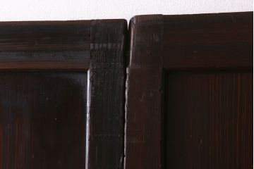 杉材　和製アンティーク　明治大正期　古い木味の帯戸4枚セット
