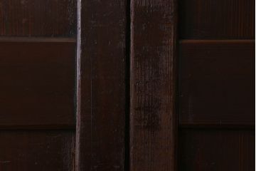杉材　和製アンティーク　明治大正期　古い木味の帯戸4枚セット