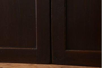 杉材　和製アンティーク　明治大正期　古い木味の帯戸4枚セット