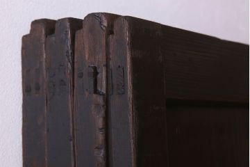 杉材　和製アンティーク　明治大正期　古い木味の帯戸4枚セット
