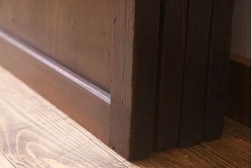 杉材　和製アンティーク　明治大正期　古い木味の帯戸4枚セット