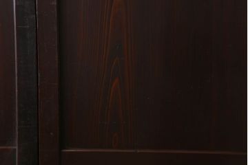 杉材　和製アンティーク　明治大正期　古い木味の帯戸2枚セット(1)