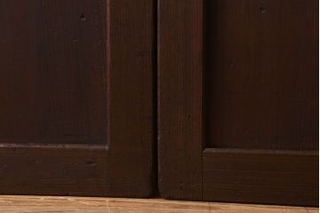 杉材　和製アンティーク　明治大正期　古い木味の帯戸2枚セット(2)