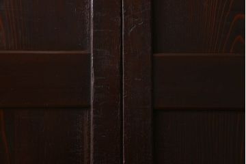 杉材　和製アンティーク　明治大正期　古い木味の帯戸2枚セット(3)