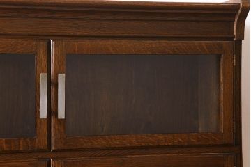 アンティーク家具　イギリスアンティーク　オーク材製　モダンなスタッキングブックケース