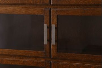 アンティーク家具　イギリスアンティーク　オーク材製　モダンなスタッキングブックケース