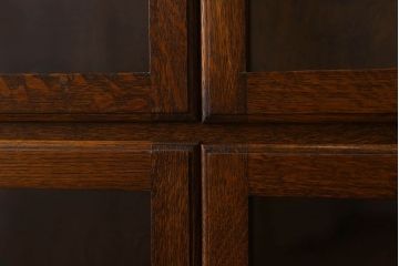 アンティーク家具　イギリスアンティーク　オーク材製　モダンなスタッキングブックケース