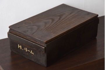 アンティーク雑貨　明治大正期　古い木味の小箱(木箱・収納箱)(1)