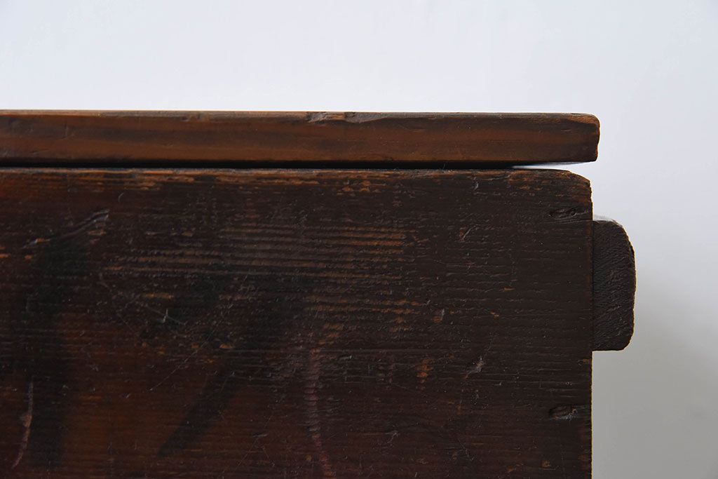 アンティーク雑貨　明治大正期　古い木味の小箱(木箱・収納箱)(1)