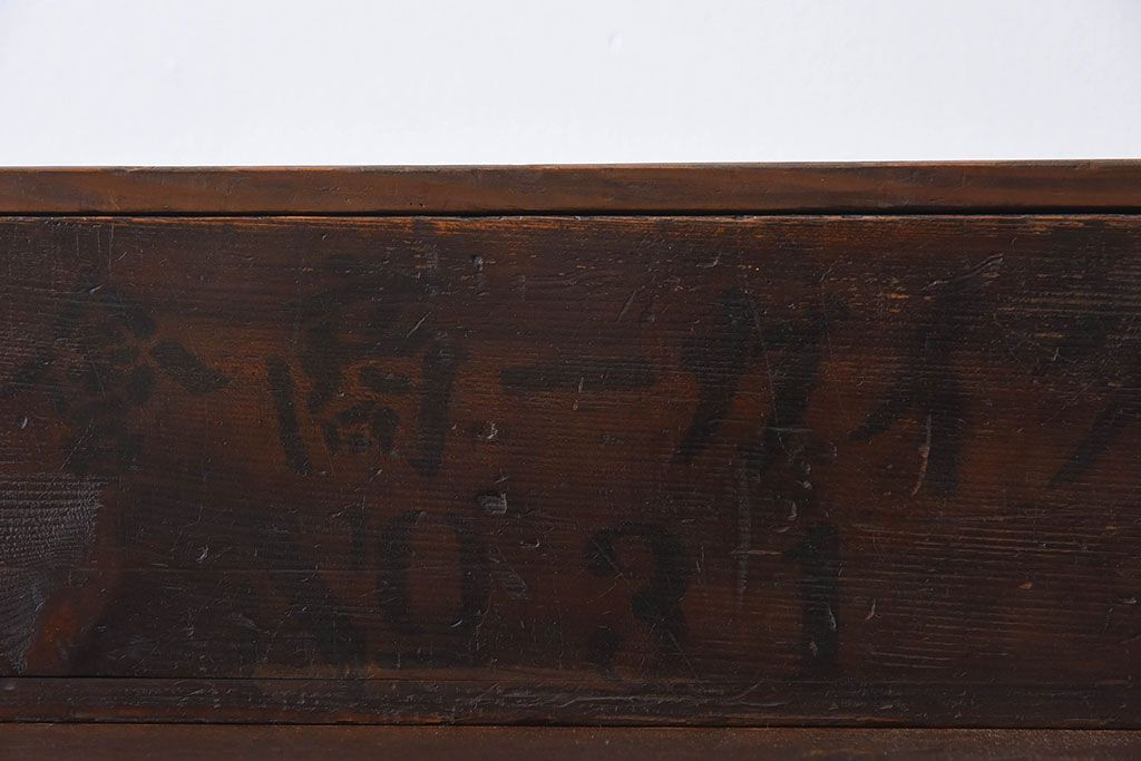 アンティーク雑貨　明治大正期　古い木味の小箱(木箱・収納箱)(1)