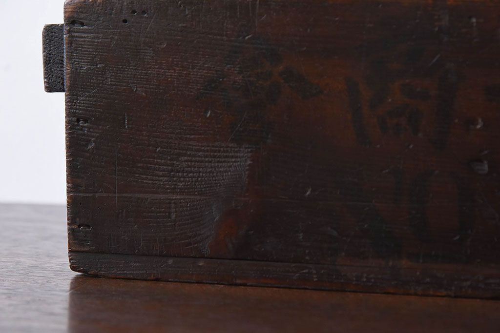 アンティーク雑貨　明治大正期　古い木味の小箱(木箱・収納箱)(1)