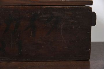アンティーク雑貨　明治大正期　古い木味の小箱(木箱・収納箱)(1)