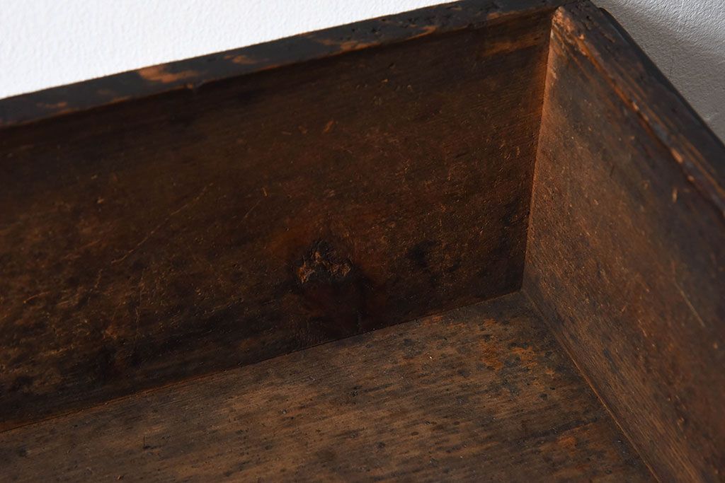 アンティーク雑貨　明治大正期　古い木味の小箱(木箱・収納箱)(1)