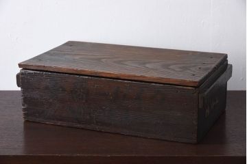 アンティーク雑貨　明治大正期　古い木味の小箱(木箱・収納箱)(1)