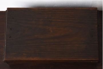 アンティーク雑貨　明治大正期　古い木味の小箱(木箱・収納箱)(2)