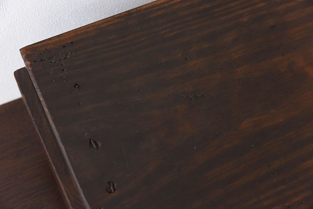 アンティーク雑貨　明治大正期　古い木味の小箱(木箱・収納箱)(2)