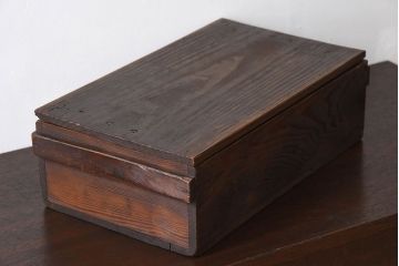 アンティーク雑貨　明治大正期　古い木味の小箱(木箱・収納箱)(2)