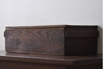 アンティーク雑貨　明治大正期　古い木味の小箱(木箱・収納箱)(2)