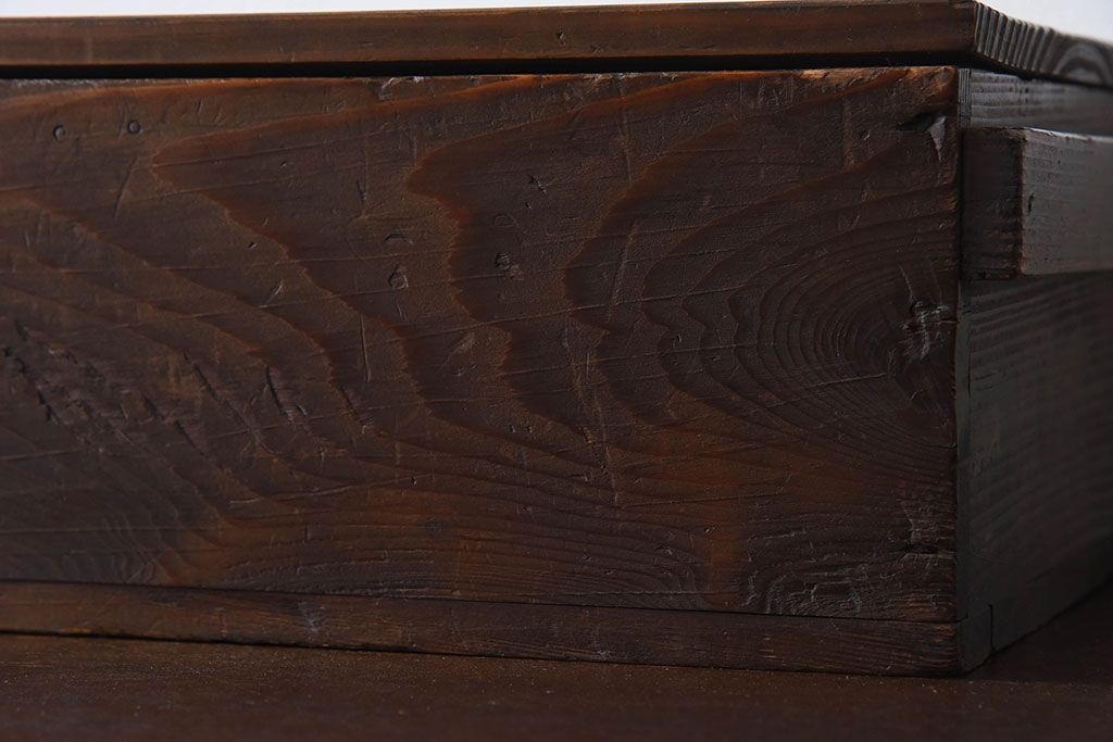 アンティーク雑貨　明治大正期　古い木味の小箱(木箱・収納箱)(2)