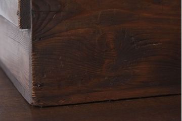 アンティーク雑貨　明治大正期　古い木味の小箱(木箱・収納箱)(2)