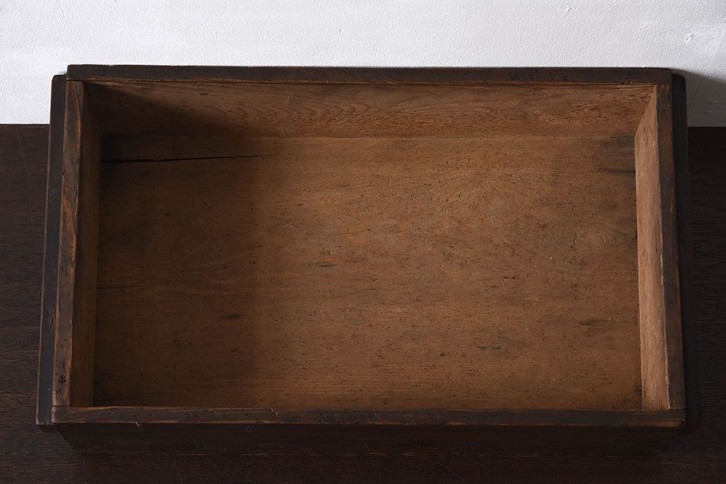 アンティーク雑貨　明治大正期　古い木味の小箱(木箱・収納箱)(2)