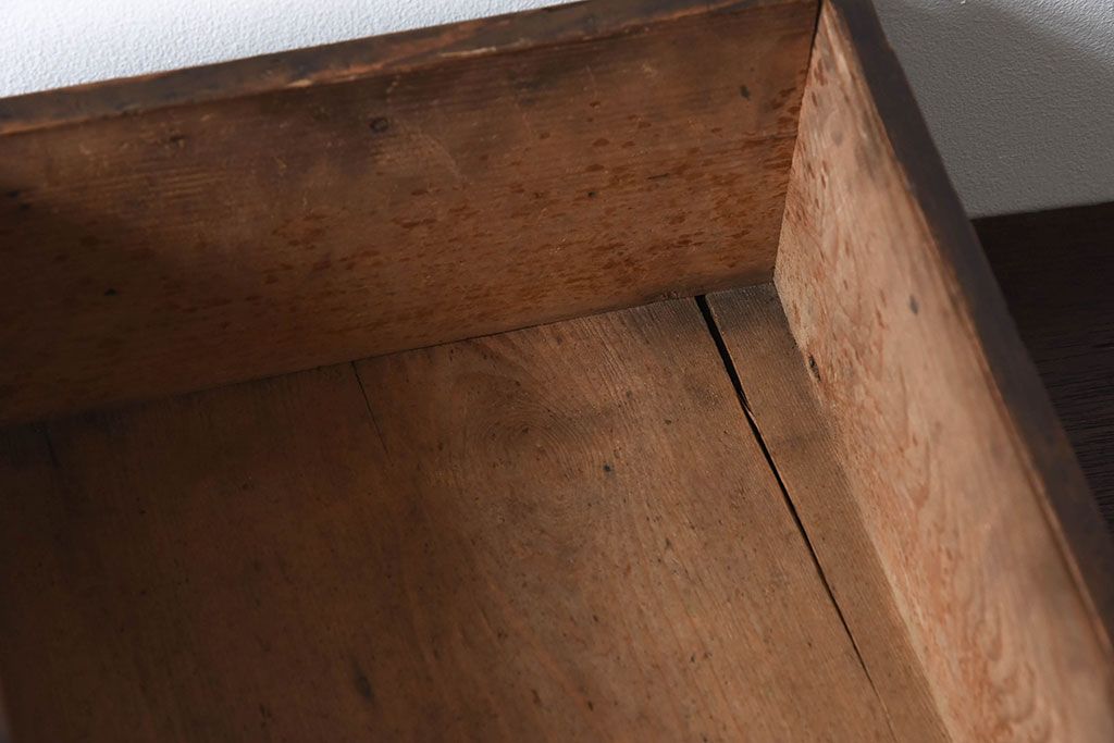 アンティーク雑貨　明治大正期　古い木味の小箱(木箱・収納箱)(2)