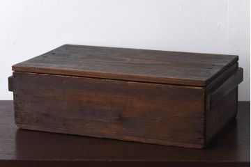 アンティーク雑貨　明治大正期　古い木味の小箱(木箱・収納箱)(2)