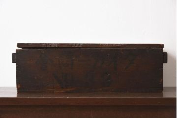 アンティーク雑貨　明治大正期　古い木味の小箱(木箱・収納箱)(3)