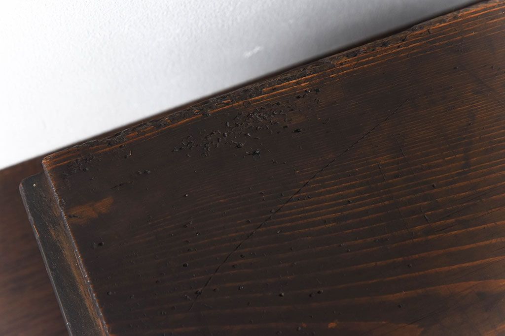 アンティーク雑貨　明治大正期　古い木味の小箱(木箱・収納箱)(3)