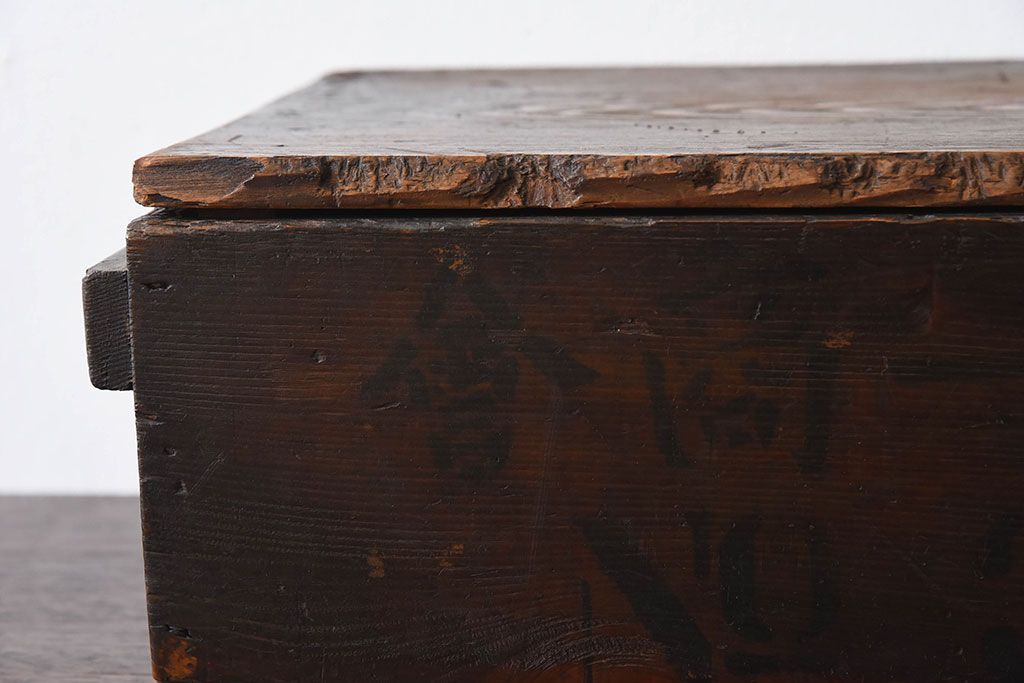 アンティーク雑貨　明治大正期　古い木味の小箱(木箱・収納箱)(3)