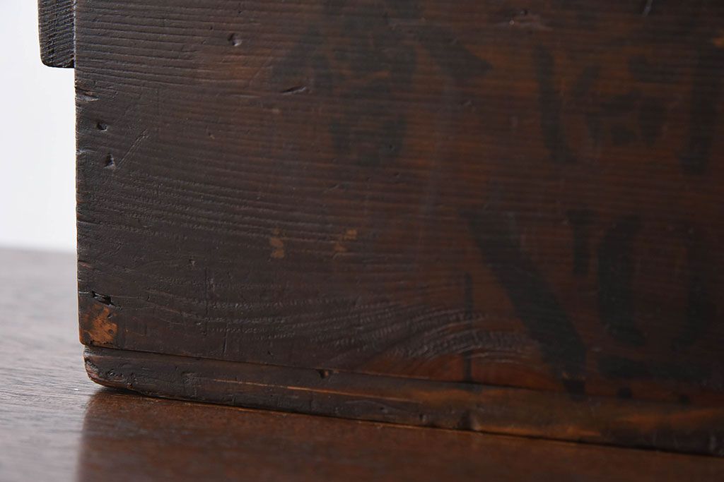 アンティーク雑貨　明治大正期　古い木味の小箱(木箱・収納箱)(3)