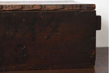アンティーク雑貨　明治大正期　古い木味の小箱(木箱・収納箱)(3)