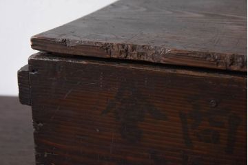 アンティーク雑貨　明治大正期　古い木味の小箱(木箱・収納箱)(3)